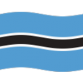 flag: Botswana on platform BlobMoji
