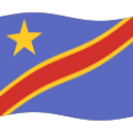 flag: Congo - Kinshasa on platform BlobMoji