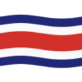 flag: Costa Rica on platform BlobMoji