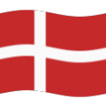 flag: Denmark on platform BlobMoji