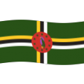 flag: Dominica on platform BlobMoji