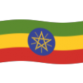 flag: Ethiopia on platform BlobMoji