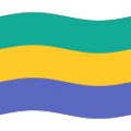 flag: Gabon on platform BlobMoji