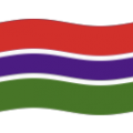 flag: Gambia on platform BlobMoji