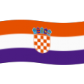 flag: Croatia on platform BlobMoji