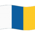 flag: Canary Islands on platform BlobMoji