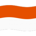 flag: Indonesia on platform BlobMoji