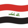 flag: Iraq on platform BlobMoji