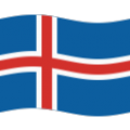 flag: Iceland on platform BlobMoji