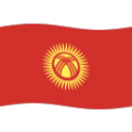 flag: Kyrgyzstan on platform BlobMoji