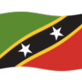 flag: St. Kitts & Nevis on platform BlobMoji