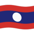 flag: Laos on platform BlobMoji