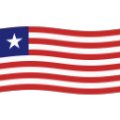 flag: Liberia on platform BlobMoji