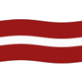 flag: Latvia on platform BlobMoji