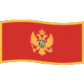 flag: Montenegro on platform BlobMoji