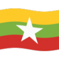 flag: Myanmar (Burma) on platform BlobMoji