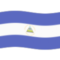 flag: Nicaragua on platform BlobMoji