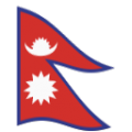 flag: Nepal on platform BlobMoji