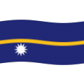 flag: Nauru on platform BlobMoji