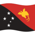 flag: Papua New Guinea on platform BlobMoji