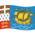 flag: St. Pierre & Miquelon on platform BlobMoji