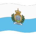 flag: San Marino on platform BlobMoji