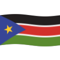 flag: South Sudan on platform BlobMoji