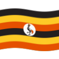 flag: Uganda on platform BlobMoji