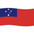 flag: Samoa on platform BlobMoji