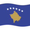 flag: Kosovo on platform BlobMoji