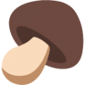 brown mushroom on platform BlobMoji