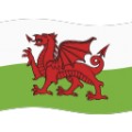 flag: Wales on platform BlobMoji
