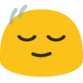 head shaking vertically on platform BlobMoji