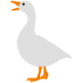goose on platform BlobMoji
