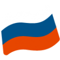 flag: Russia on platform BlobMoji