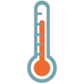 thermometer on platform BlobMoji