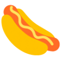hotdog on platform BlobMoji