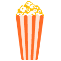 popcorn on platform BlobMoji