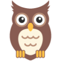 owl on platform BlobMoji