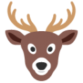 deer on platform BlobMoji