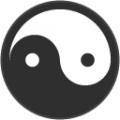 yin yang on platform BlobMoji