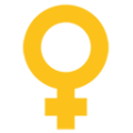 female sign on platform BlobMoji