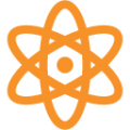 atom symbol on platform BlobMoji