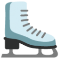 ice skate on platform BlobMoji