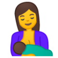breast-feeding on platform BlobMoji