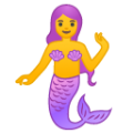 mermaid on platform BlobMoji