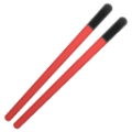 chopsticks on platform BlobMoji