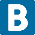 B button (blood type) on platform BlobMoji
