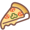 pizza on platform BlobMoji