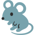 rat on platform BlobMoji